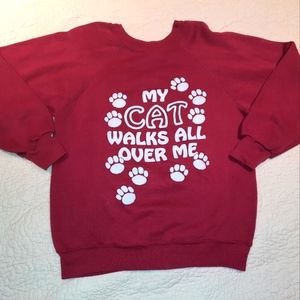 Vintage 80s jcpenny sweatshirt red size small